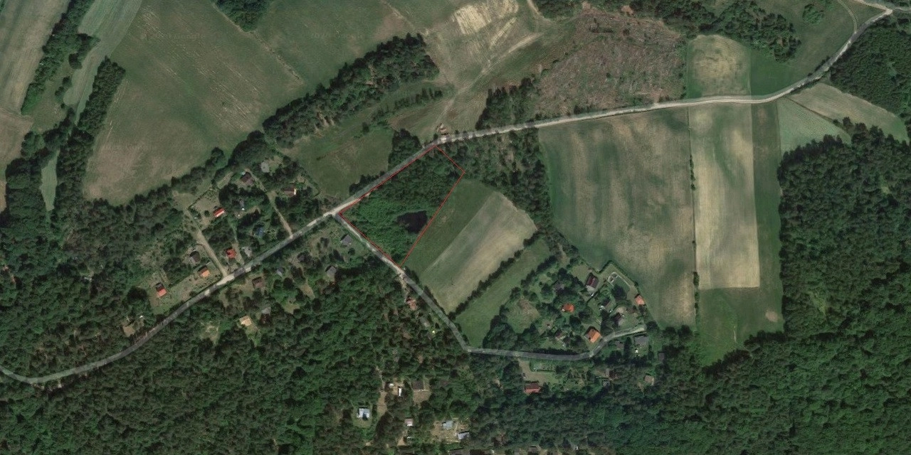 Las i oczko wodne na działce, 300 m od jeziora!