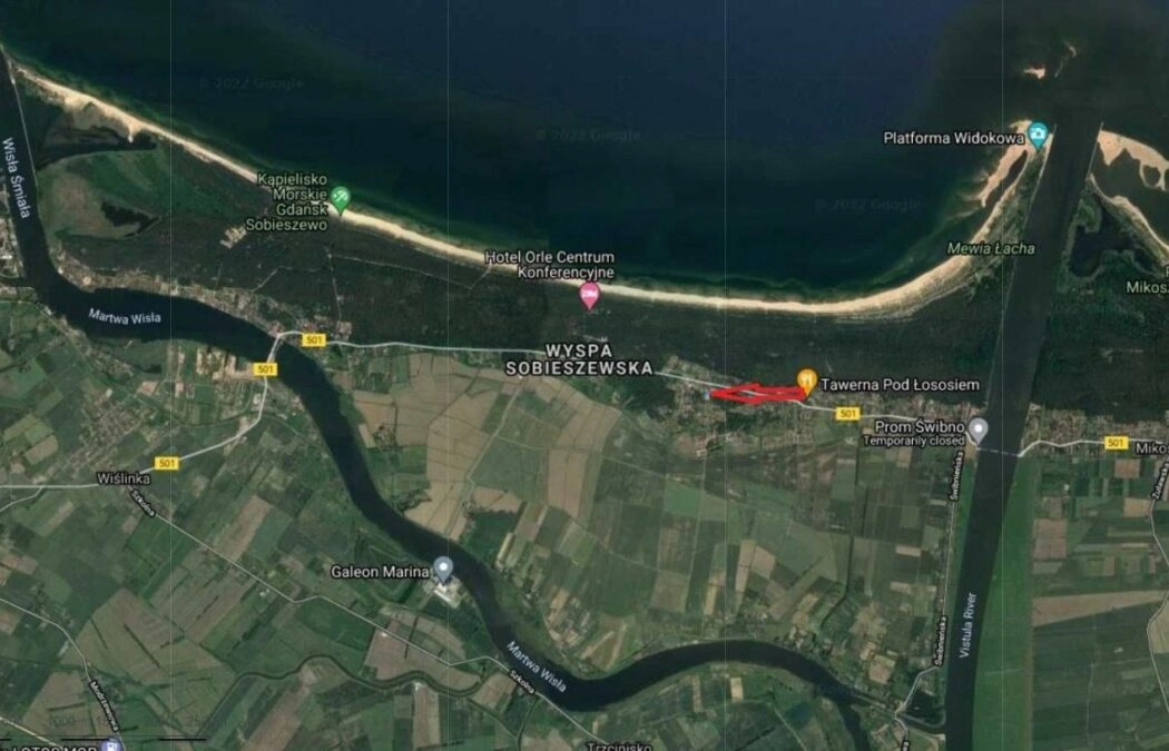 Działka w przepięknym miejscu Sobieszewa