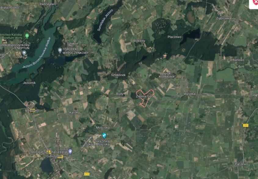 891m2/ woda prąd/ Zielona góra