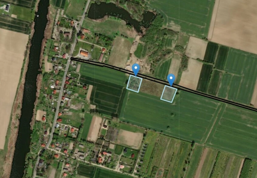 Działka rolna - Żuławki 20 minut od Gdańska