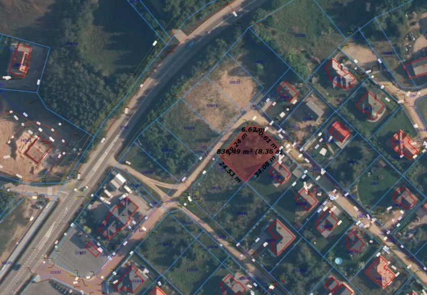 837m2 Borkowo/ Wszystkie media/ Warunki zabudowy