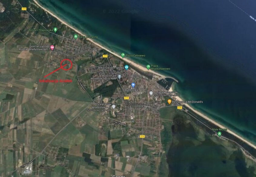 Budowlane działki Chłapowo koło Władysławowa