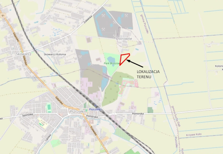 Działka w Skowarczu - prawie 2,5 hektara.