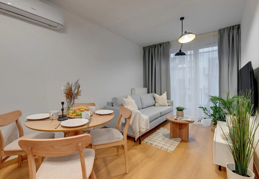 Apartament wykończony i wyposażony 2km od plaży!