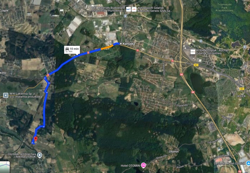 Leźno/lasy/łąki/Jagodowe wzgórze/Warunki/Woda,Prąd