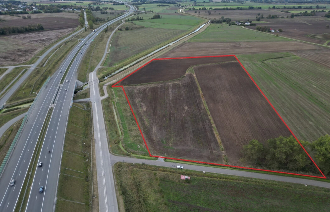 działka Przemysłowa/ S6/ MPZP/ droga asfalt/ Cedry