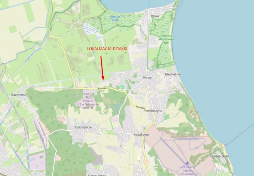 DZIAŁKA MIESZKANIOWO-USŁUGOWA 3KM OD MORZA