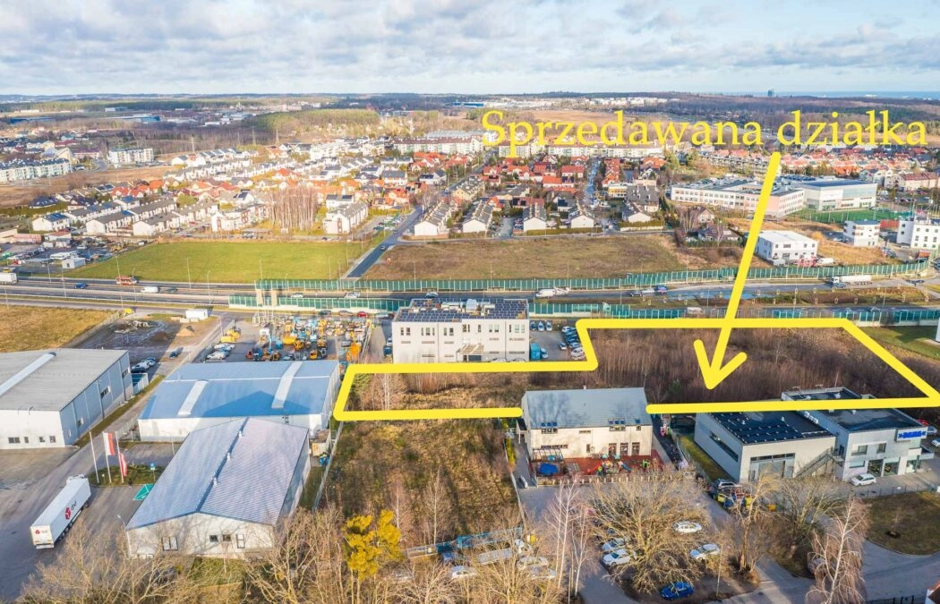 Działka prod-usług 6904 m2 Gdańsk Kokoszki