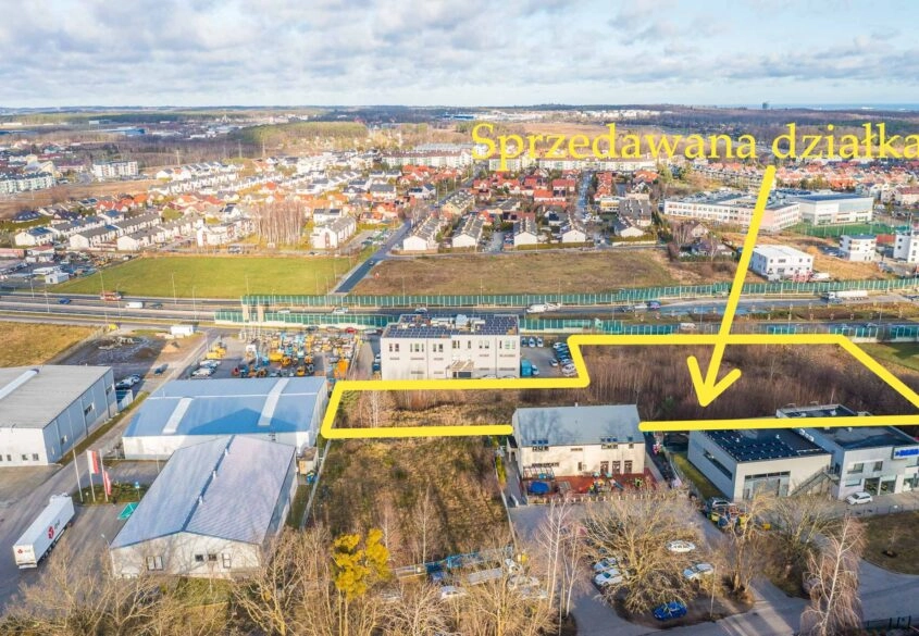 Działka prod-usług 6904 m2 Gdańsk Kokoszki