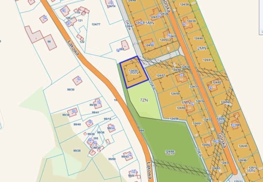 Działka 1229m2/ MPZP/ Media/WYJĄTKOWA