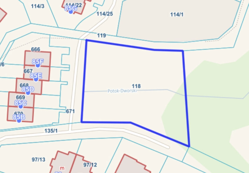 Działka | MPZP | 1900 m² Gdańsk Jasień
