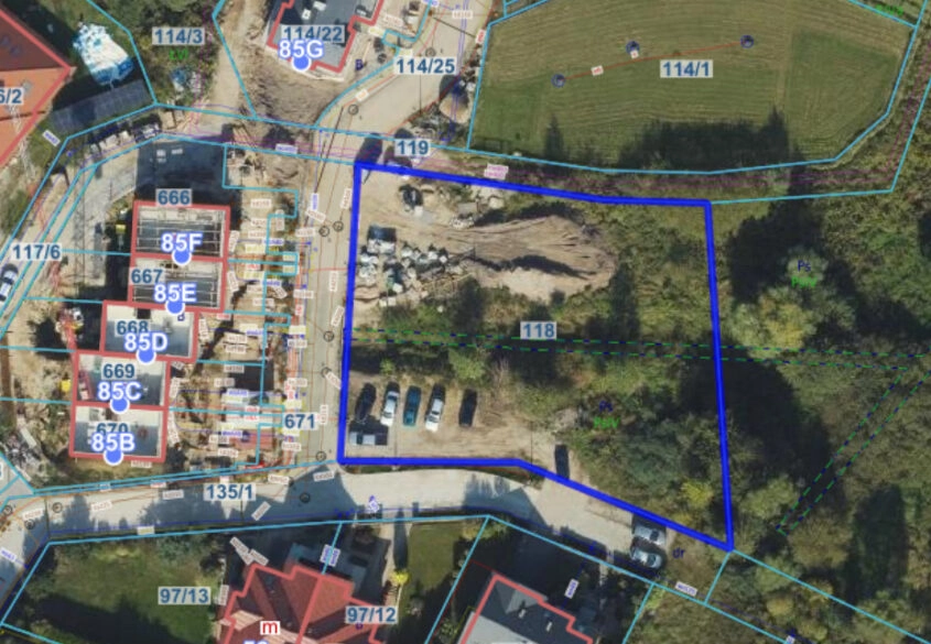Działka | MPZP | 1900 m² Gdańsk Jasień