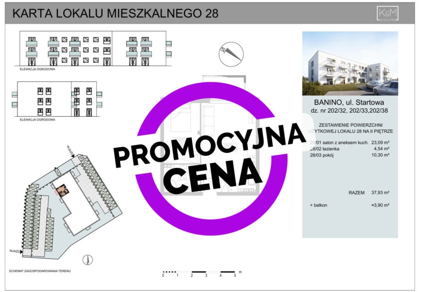 Mieszkania BANIONO/ DEWELOPER/ centrum