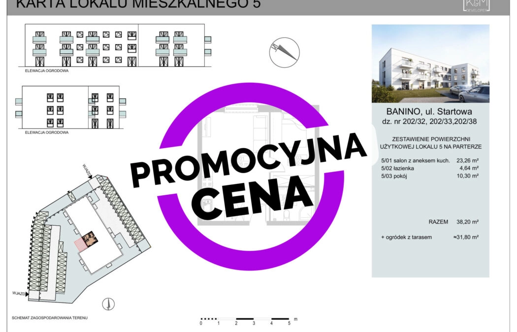 Mieszkania BANIONO/ DEWELOPER/ centrum