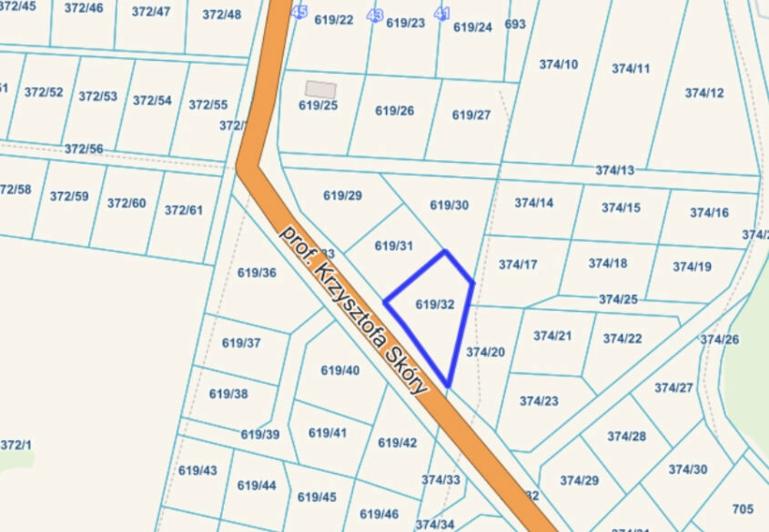 Działka 677 m² z MPZP – Gdańsk Jasień