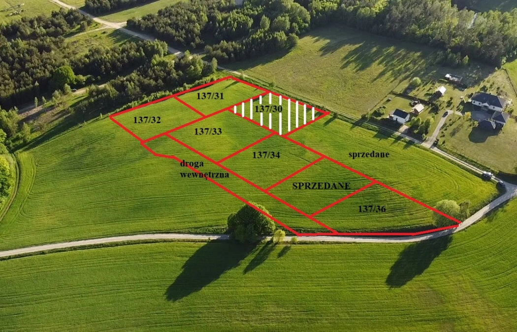 Działka mieszkaniowa 1514m2, dz. 137/30