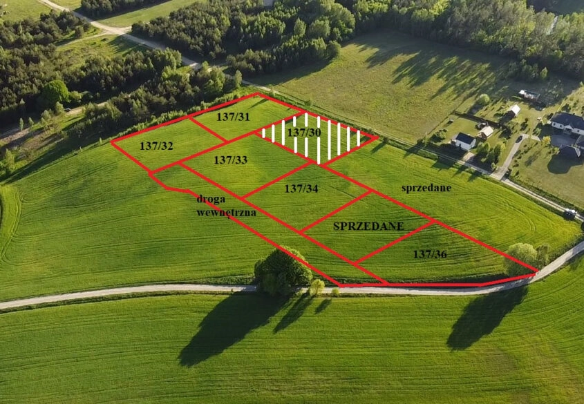 Działka mieszkaniowa 1514m2, dz. 137/30