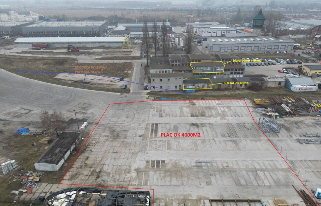 Plac utwardzony Przemysłowy BOCZNICA KOLEJOWA