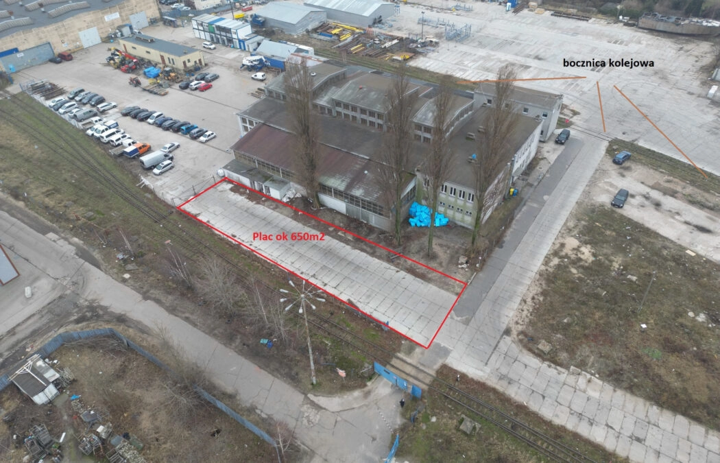 Plac utwardzony Przemysłowy BOCZNICA KOLEJOWA