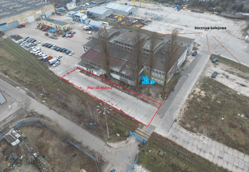 Plac utwardzony Przemysłowy BOCZNICA KOLEJOWA
