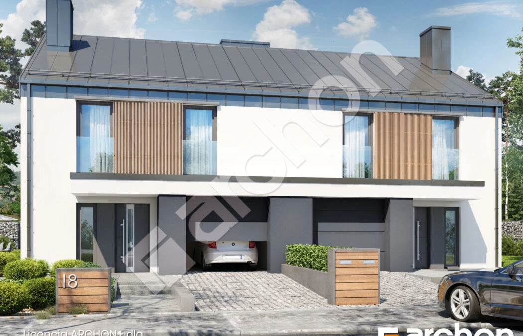 Dom 125m2 w zabudowie bliźniaczej z garażem A1