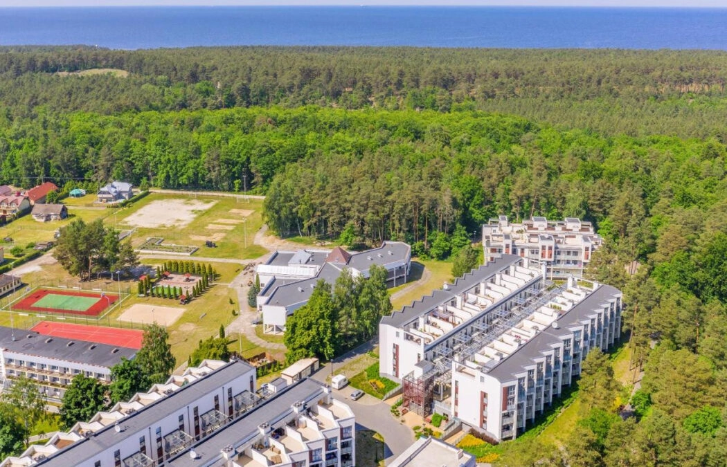 Jantar apartament z tarasem blisko plaży i lasu