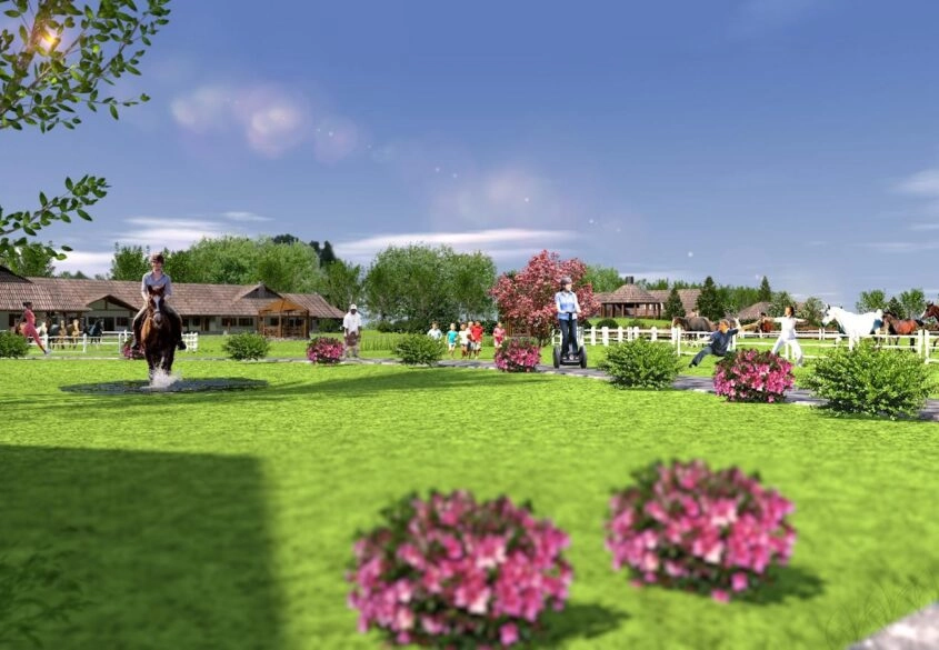Działka z projektem Osady SPA