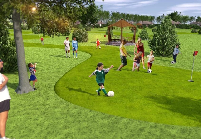 Działka z projektem Osady SPA