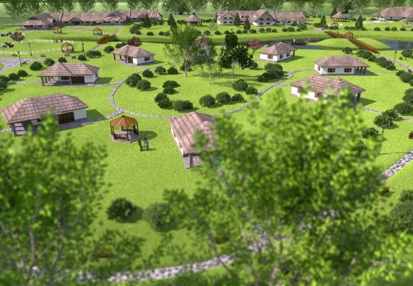 Działka z projektem Osady SPA