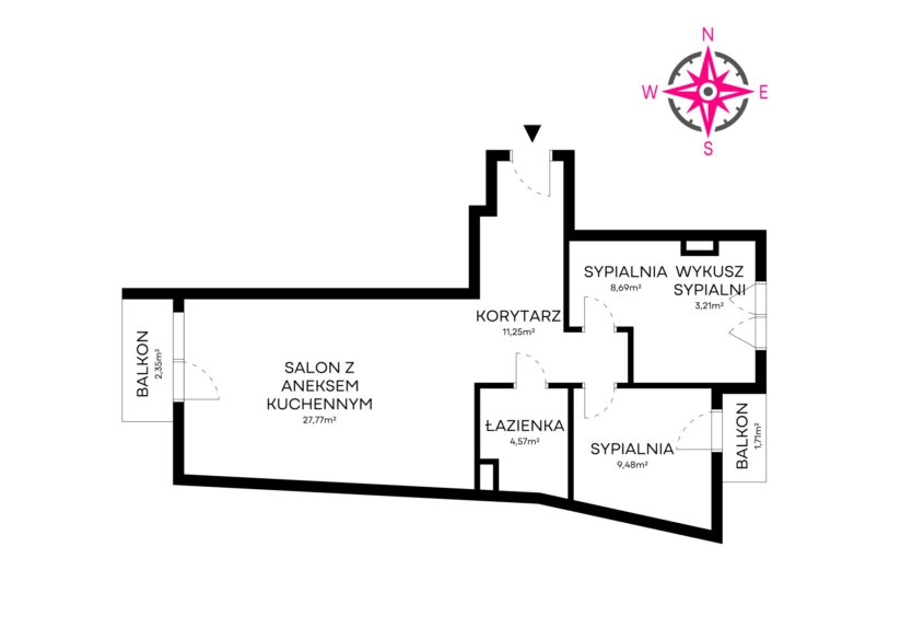 3 pokoje z potencjałem w Sercu Gdyni