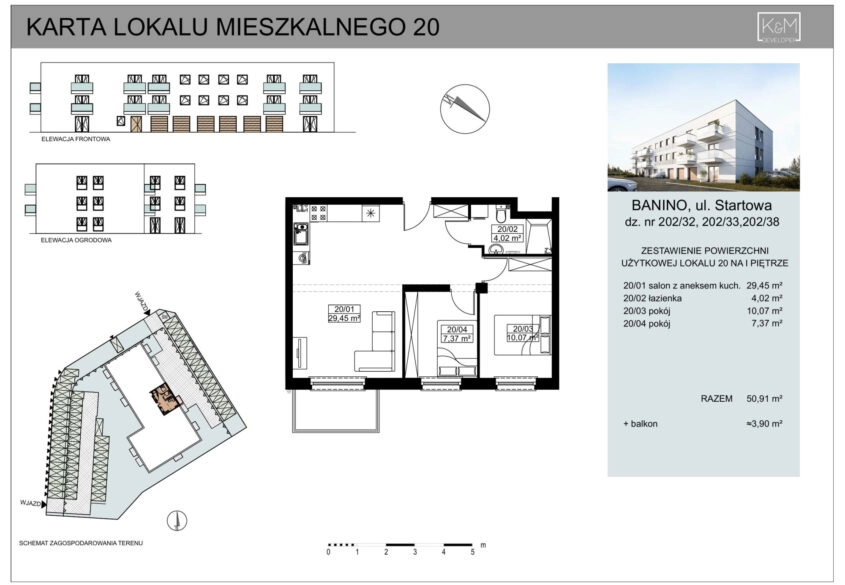 Mieszkania Banino/ Deweloper/ centrum