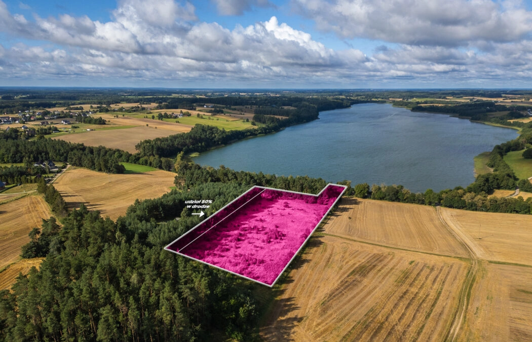 Malowniczo położona działka nad Jez. Grabowskim!