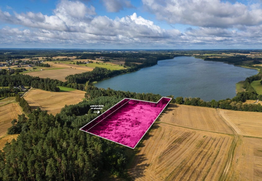 Malowniczo położona działka nad Jez. Grabowskim!