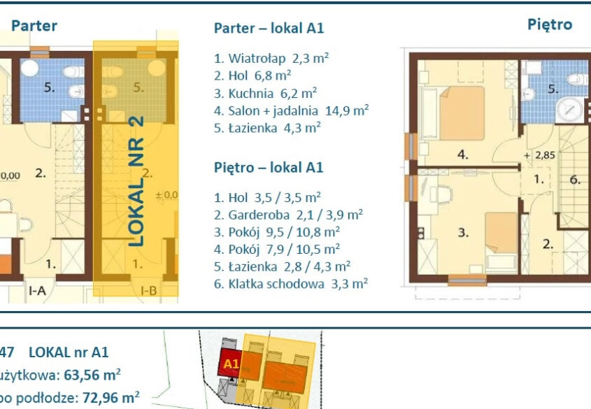 Dom bliźniak, ogród 130m2 - narożny