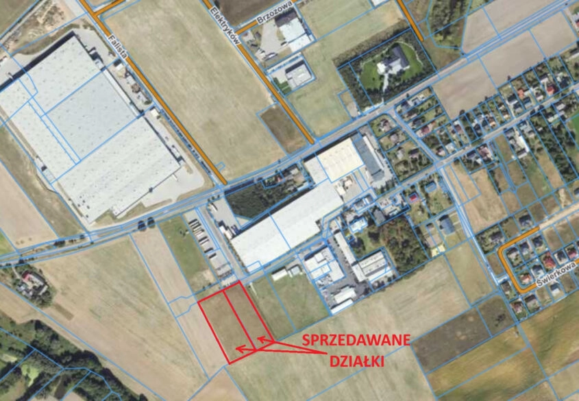 Teren inwestycyjny z bardzo dobrym dojazdem