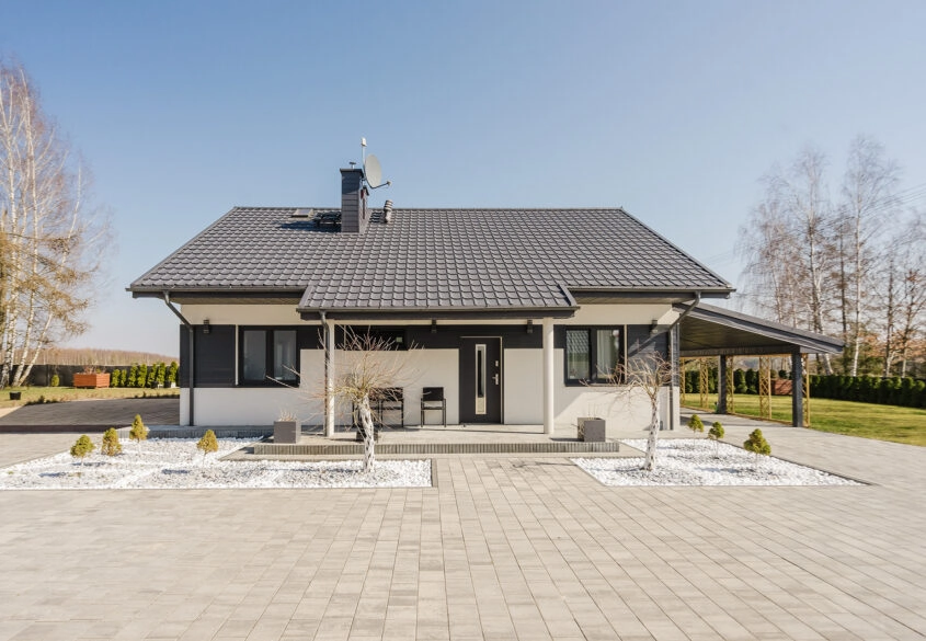 Potęgowo- dom plus hala usługowa