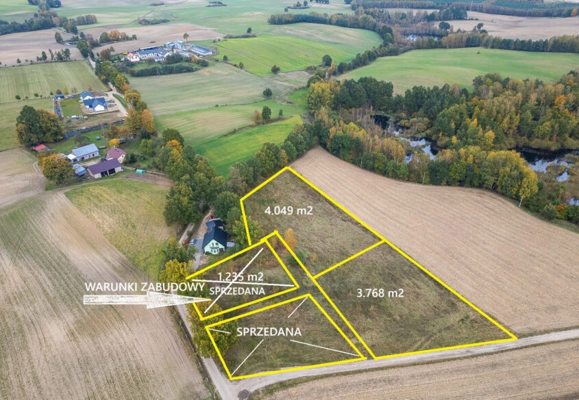 Grzmiąca działki koło Bytowa