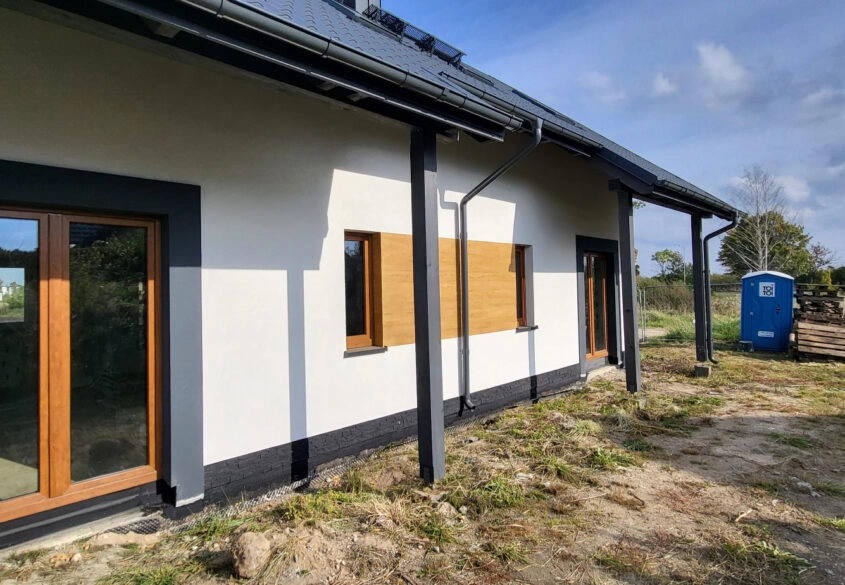 Dom bliźniak, ogród 130m2 - narożny