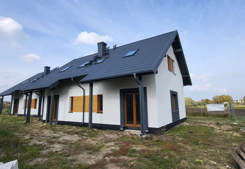 Dom bliźniak, ogród 130m2 - narożny