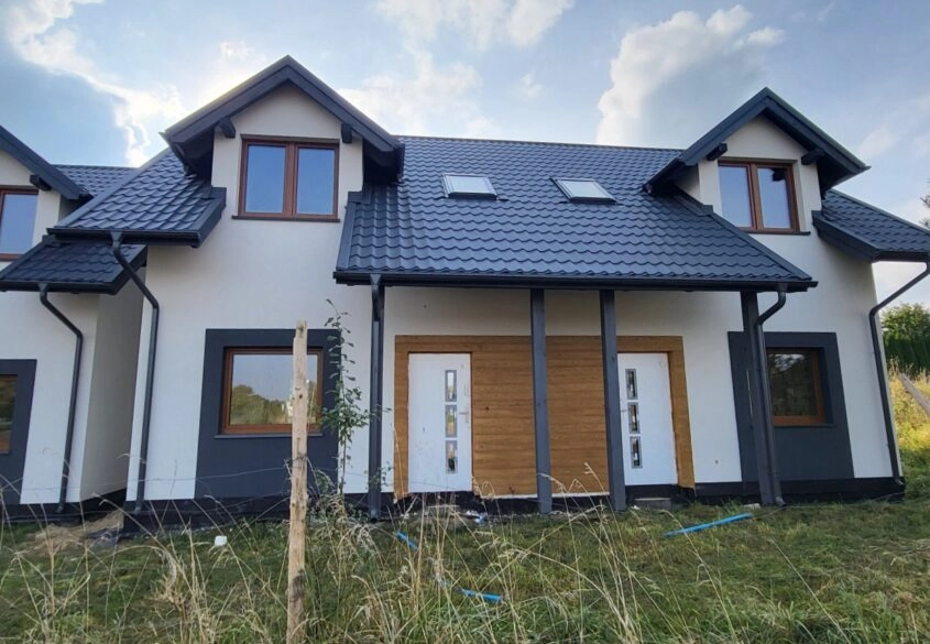 Bliźniak ogród 160 m2 - narożny