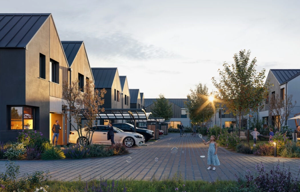 Osiedle domów z budynkiem rekreacji wspólnej. Hit!