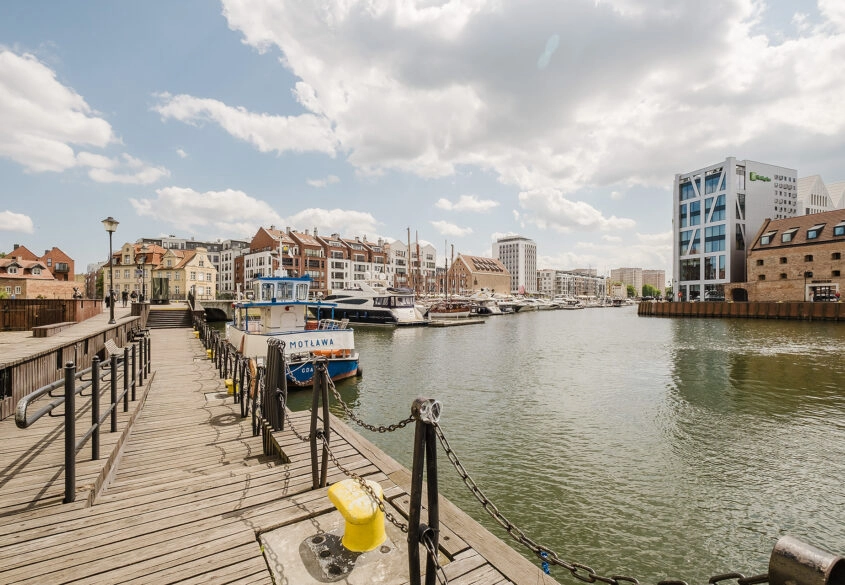 Elegancki apartament z tarasem- Marina nad Motławą