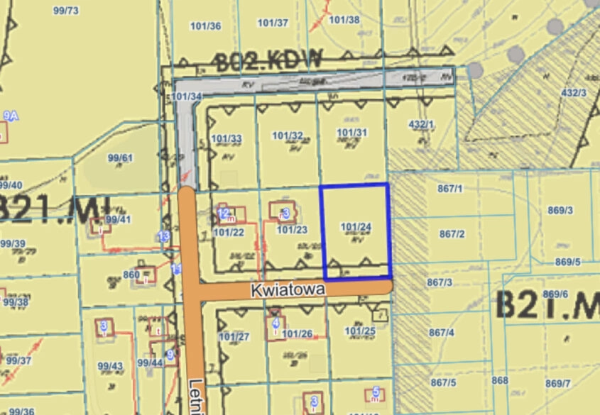 Działka 1123 m2 Grabowo Kościerskie