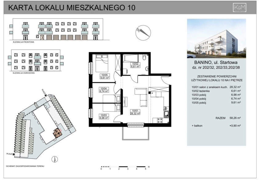 Ostatnie mieszkania  BANIONO/ DEWELOPER/ centrum