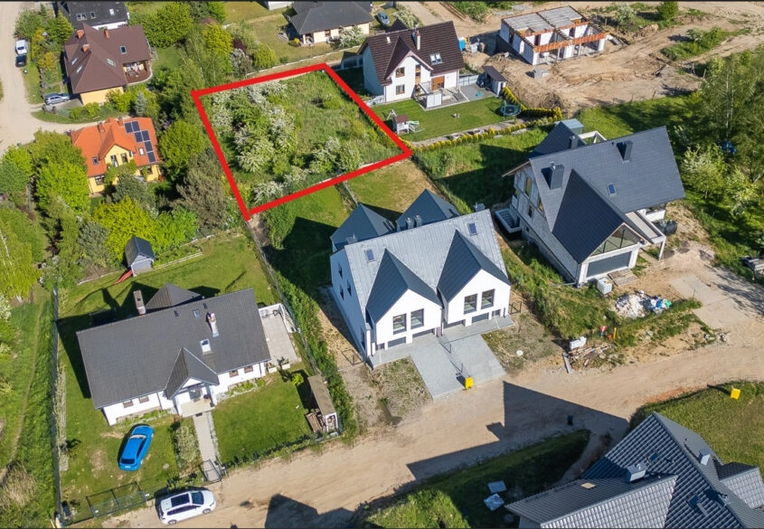 Działka w widokiem, Juszkowo k. Gdańska 921 m²