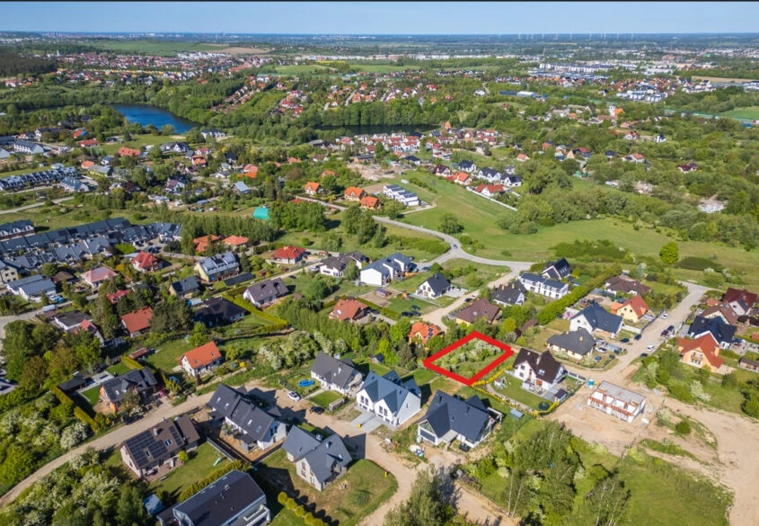 Działka w widokiem, Juszkowo k. Gdańska 921 m²