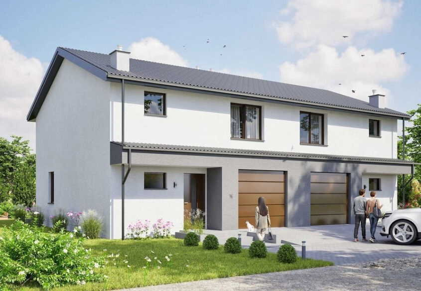 Bliźniak | 550M2 Działki | 122M2 | 4 Pok | Garaż