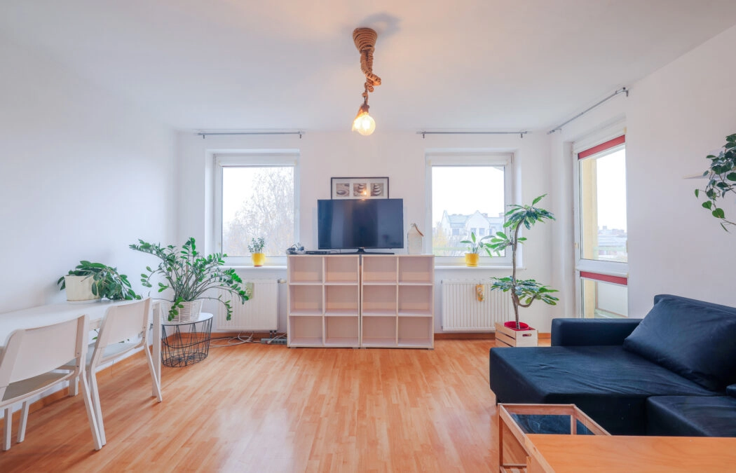 Mieszkanie z dużym balkonem  i widokiem na zieleń