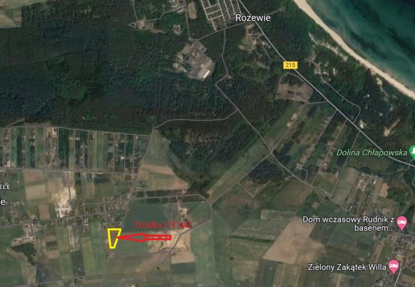 Działki oddalone zaledwie 1,9 km do plaży