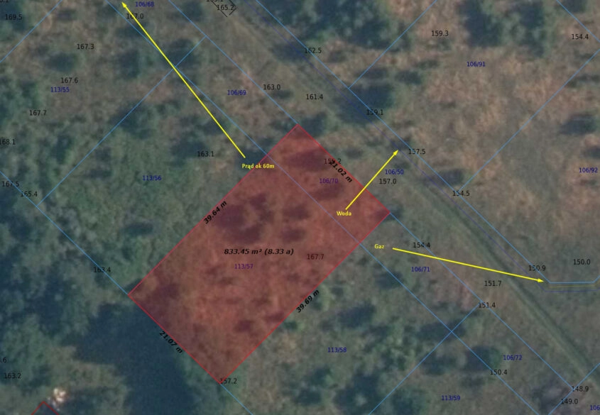 WODA I PRĄD I GAZ | PRZY LESIE | PROSTOKĄTNA
